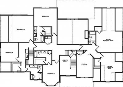 Home Plan - Second Level