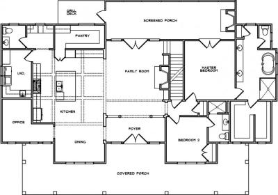 Home Plan - Main Level