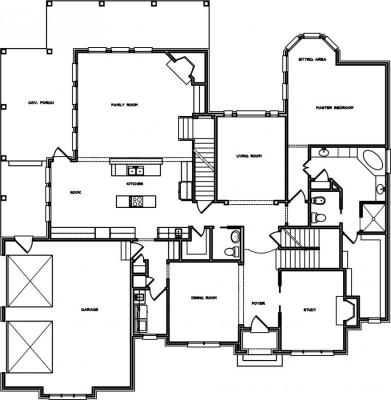 Home Plan - Main Level